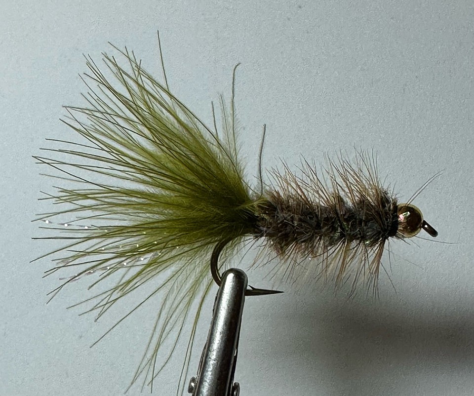 Ken’s BH Hooch Bugger: Great fly for almost any trout water